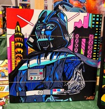 Tableau Street art sur bois