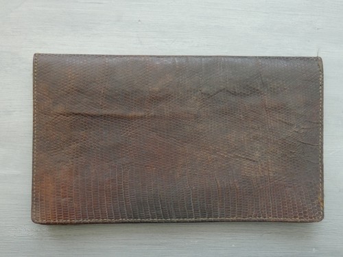 Ancien grand portefeuille - ancien, cuir