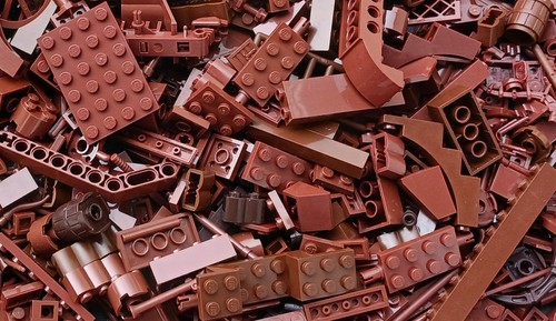 Lego vrac 250g divers marrons - lego,