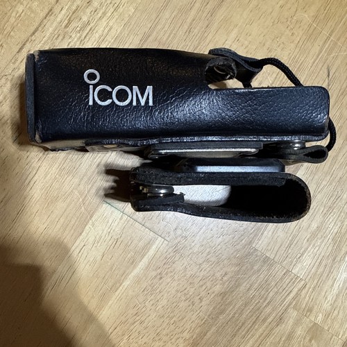 Icom leather holster pouch - icom,