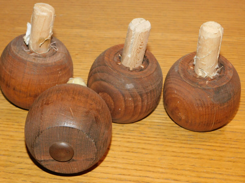 Lot pieds rond boule - rond,