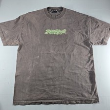 VINTAGE Y2K Rollin Hard T-Shirt Adult XL Brown Green Mary Jane Low Rider 90s