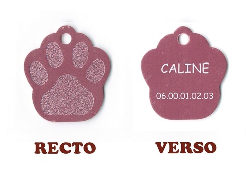 Medaille gravee chien - chien, ou