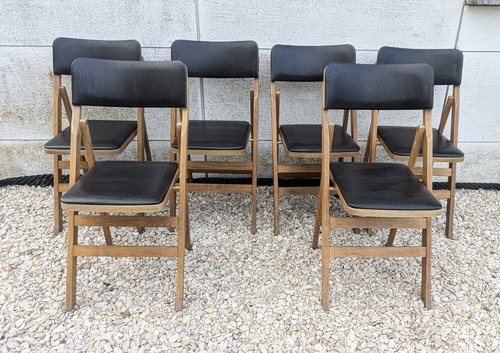 Lot chaises pliantes mid - lot,