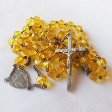 ANCIEN Chapelet Verre à