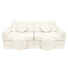 Canapé bouclé, sofa modulaire, blocs en mousse voiture avec volant