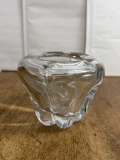 Vase sculptural en cristal Val