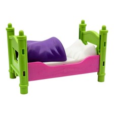 Playmobil lit rose/vert enfant