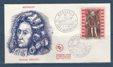 MONACO   enveloppe 1er jour  tableau  prince  Charles  II    1968