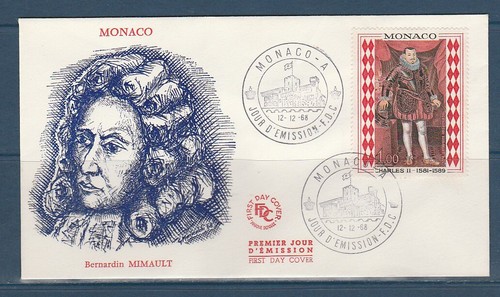 Monaco enveloppe 1er - enveloppe,