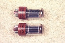 2, Tung-Sol USA JAN CTL 6SN7WGTA, military, brown base, match pair #2, 6SN7GT eq