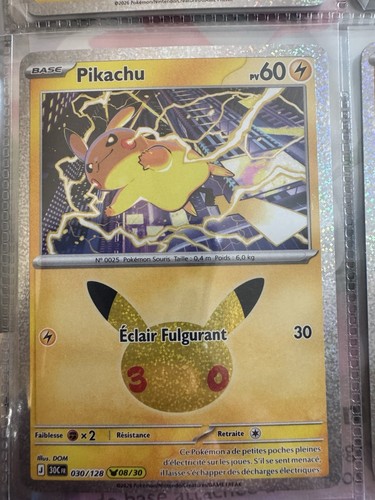 Carte pokémon pikachu 30 - carte,