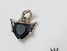 charm Pandora Mini cœur ailé argent 925 cristaux de synthèse poinçons  ALE