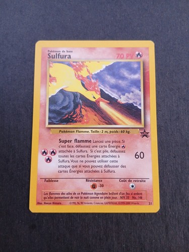 Carte pokémon sulfura 21 - pokémon,
