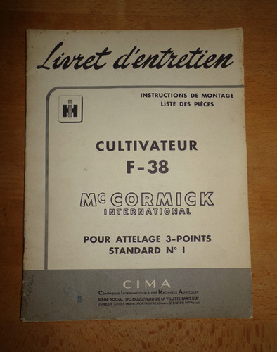 Ancien livret entretien - livret, d'entretien