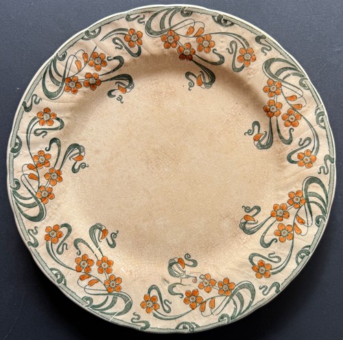 Assiette gien art nouveau - art, n°