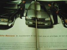 A Double Page Advertising 1993 Clio Baccarat Luxury Is No Longer a Privilege