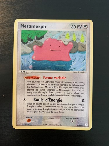 Carte pokémon metamorph - pokémon,
