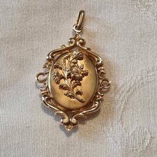 Ancien Médaillon Porte Photos