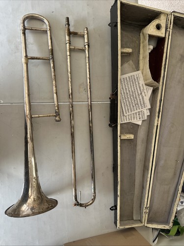Ancien trombone coulisse - trombone,