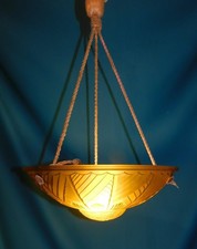 ANCIENNE SUSPENSION LUSTRE ART