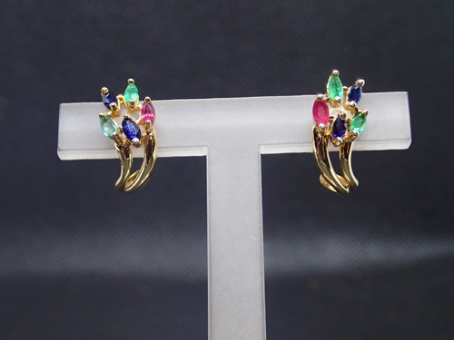 Boucle oreille jaune - boucle,