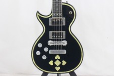 Guitare électrique gauche (Greco)Zemaitis GZ-2600 LH incrustation avant noire...