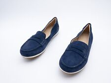 GEOX Femmes Mocassins Chaussures Bateau Bleues Taille 39 EU Art 26932-30