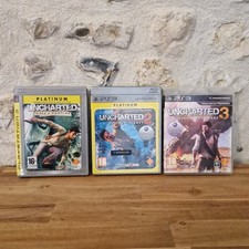 LOT UNCHARTED 1, 2, 3 PS3 - DRAKE FORTUNE AMONG THIEFS L'ILLUSION CIB COMPLET
