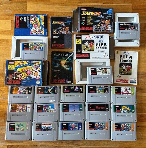 Lot jeux super nintendo - super,