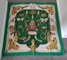 Vintage HERMES PARIS Silk ETRIERS Scarf