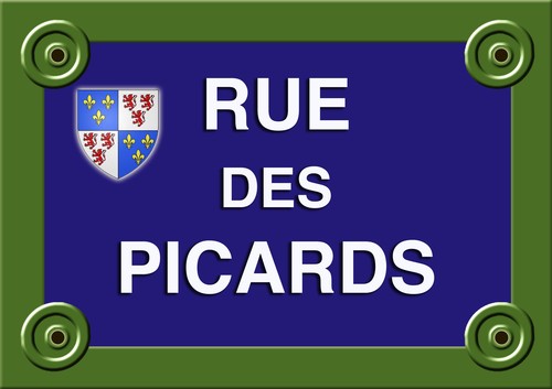 Street plaque collection nord - street,