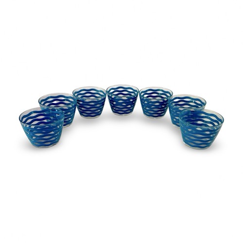 Ikea blue wavy stripe - blue,