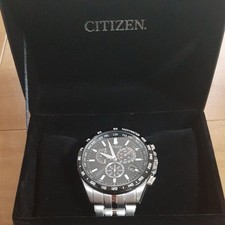 Citizen Eco-Drive Chronographe Date Du Jour Blk SLV Radio-Pilotée Solaire Montre