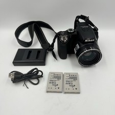 Nikon Coolpix P100 Black Digital Camera 26x Zoom 10.3 Megapixels Tested Works