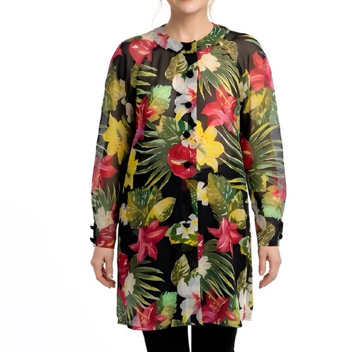 Robe transparente fleurs - robe,