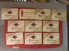 ++"1687"  LOT DE 10 ETIQUETTES ANCIENNES DE VIN