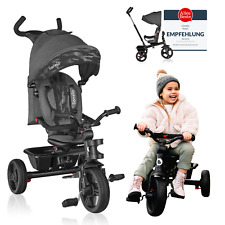 Tricycle 2 en 1 avec tige de poussée de 18 mois à 25kg LIONELO Hairi🔸 Gris