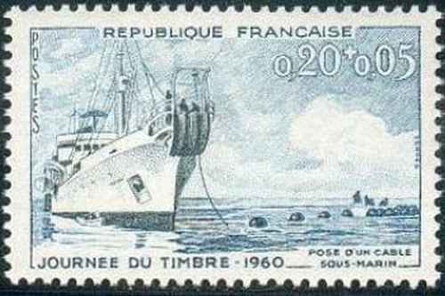 Timbre bateaux france - bateaux, 1245