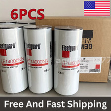 6 Pack Genuine Fleetguard LF14000NN Oil Filter Cummins ISX 4367100 Free Shipping