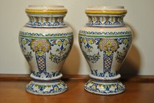 Paire vase ancien faience