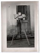 camera camera 3 lenses - 2 prints silver vintage 1930