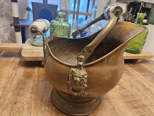 Grand seau charbon - à, vintage