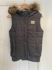 Women’s Superdry DrySport Faux Fur Hood Puffer Gilet - UK Size Small Bodywarmer