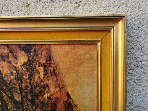 Cadre ancien bois doré - 53, x