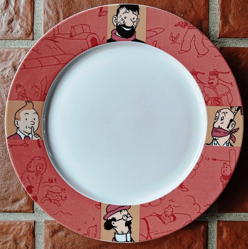 Hergé assiette tintin - -,