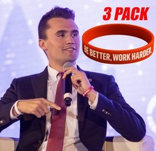 Charlie Kirk "Be Better Work Harder" Bracelet - 50% of Profits To Turning Point