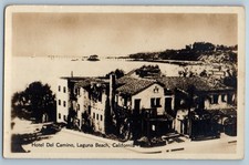 c1910's Hotel Del Camino Laguna Beach California CA RPPC Photo Antique Postcard