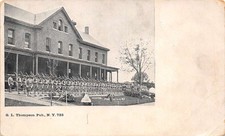 Fort Totten New York Mustering Drill, Undivided Back, Vintage Postcard U18942