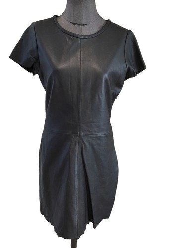 Superbe robe cuir noir - superbe,
